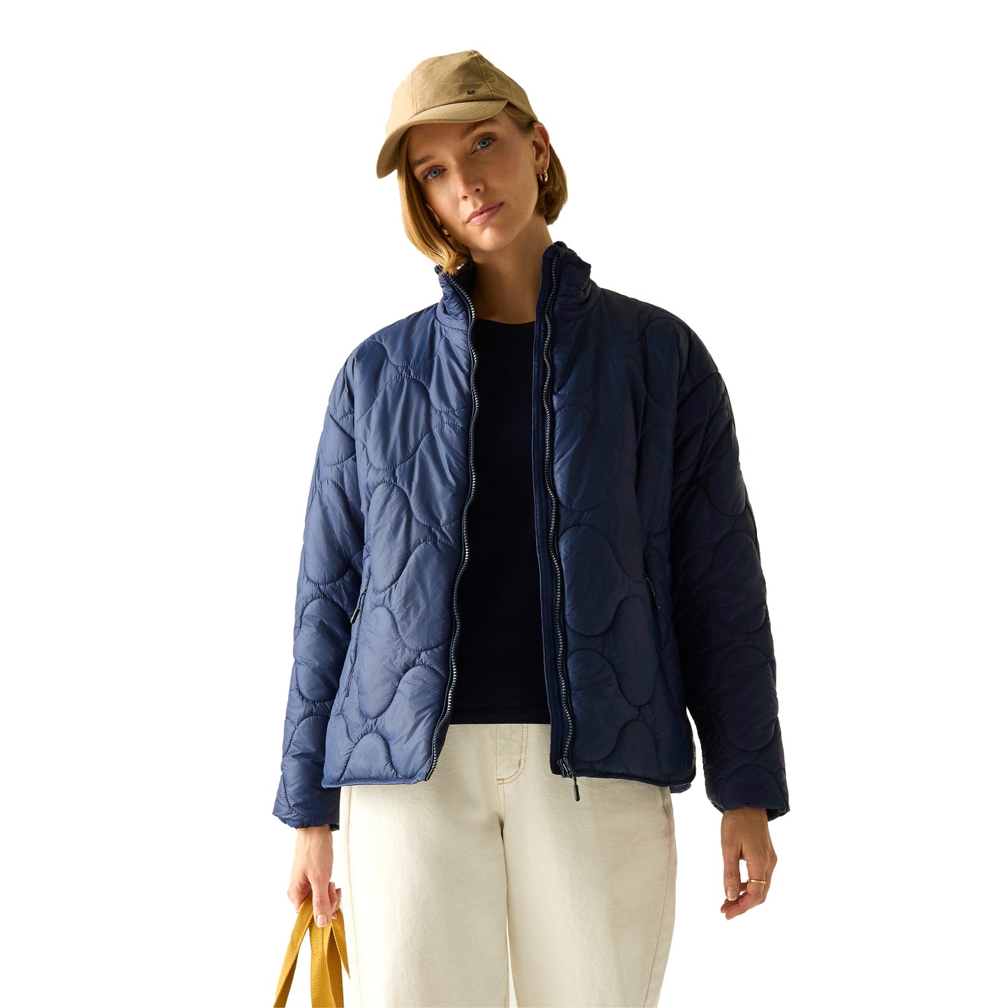 Navy - Lifestyle - Regatta Womens-Ladies Carlotte Quilted Padded Jacket