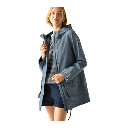 Chambray-Dark Denim - Lifestyle - Regatta Womens-Ladies Norana Waterproof Jacket