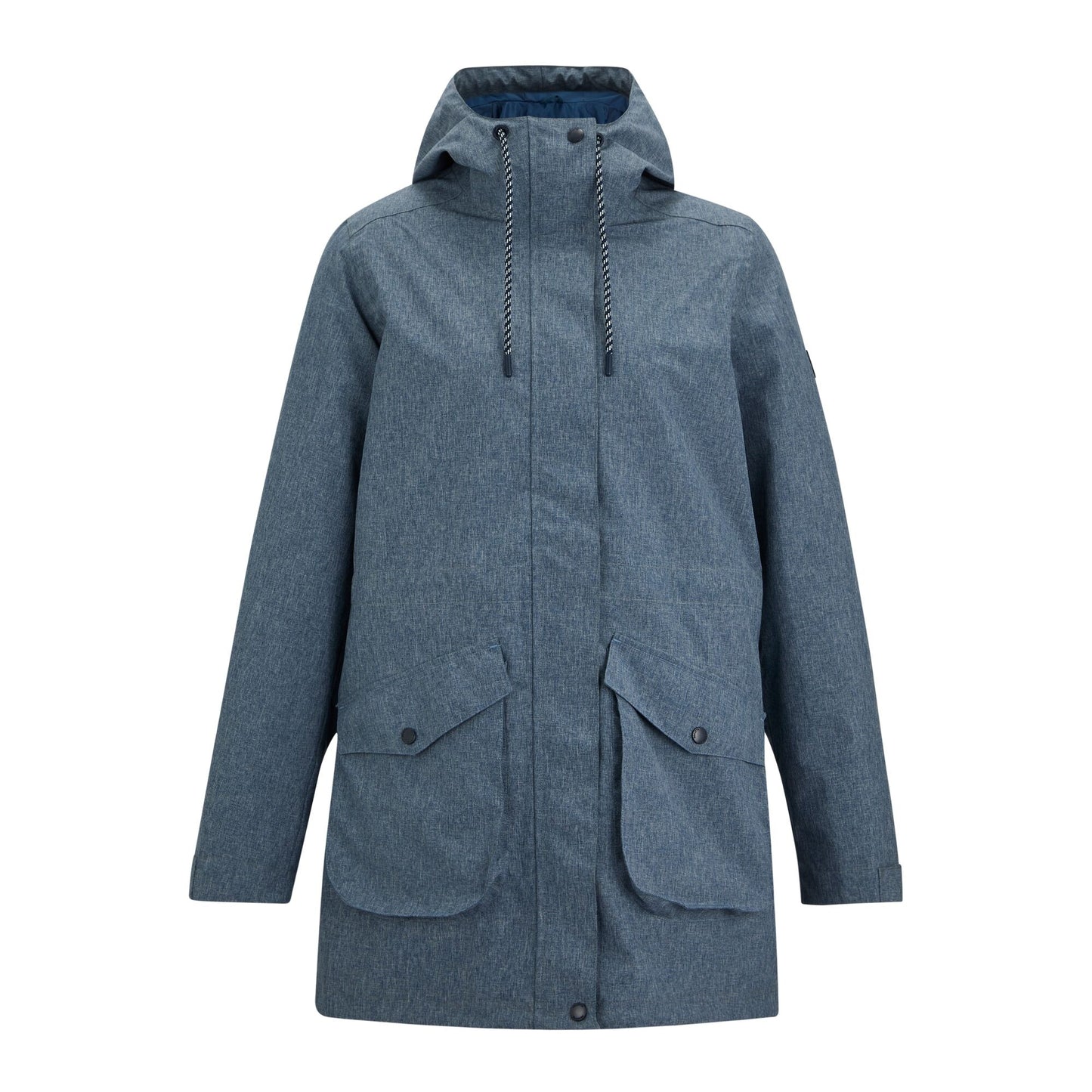 Chambray-Dark Denim - Front - Regatta Womens-Ladies Norana Waterproof Jacket
