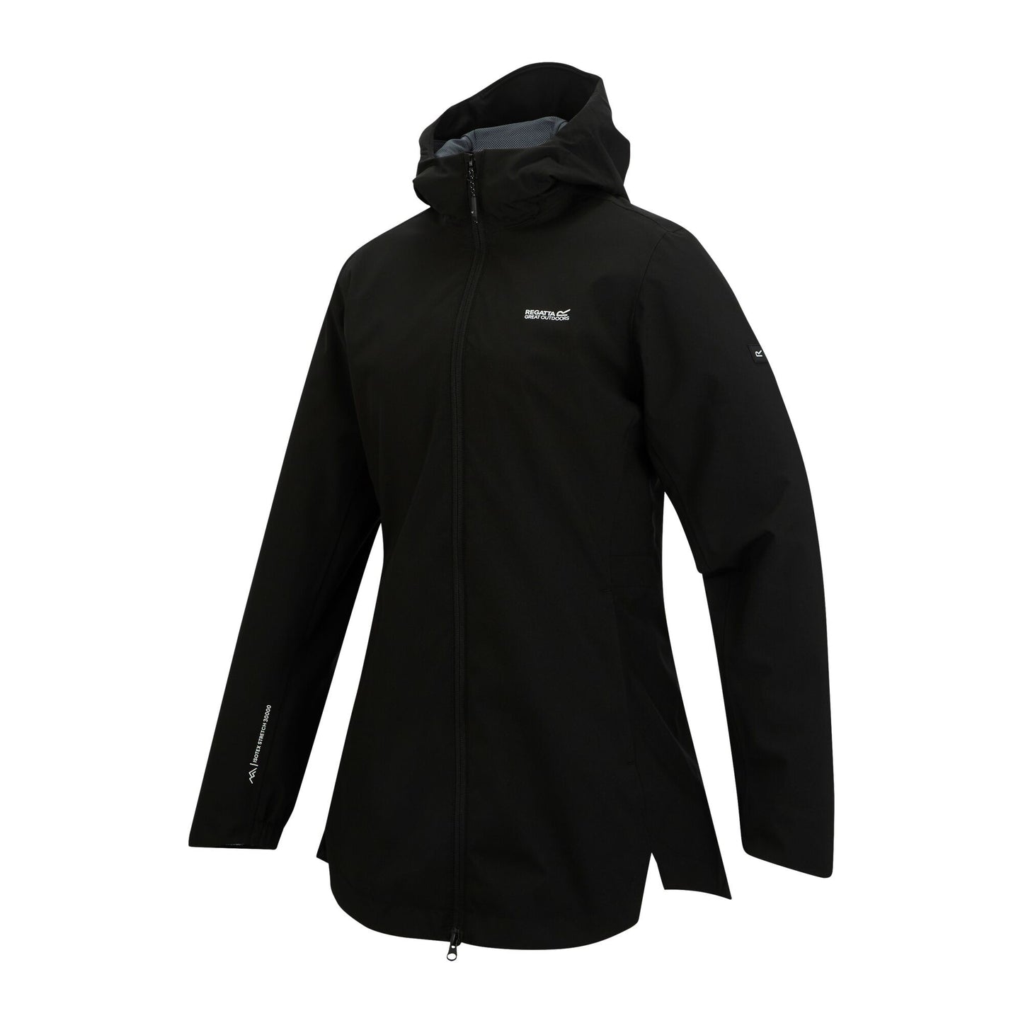 Black - Side - Regatta Womens-Ladies Natalina Waterproof Jacket