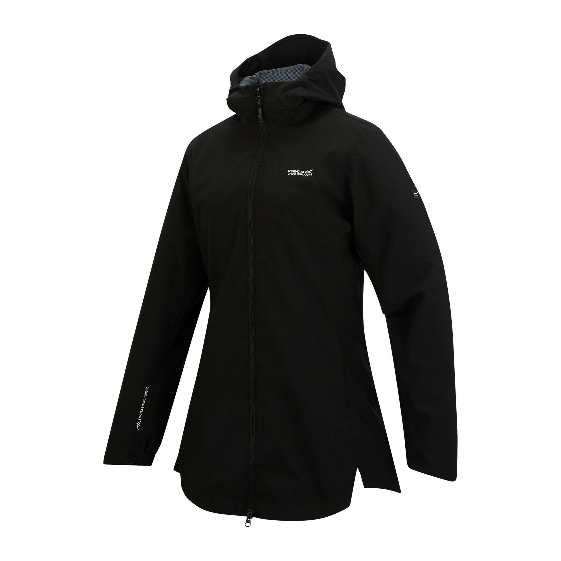 Black - Side - Regatta Womens-Ladies Natalina Waterproof Jacket