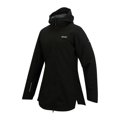 Black - Side - Regatta Womens-Ladies Natalina Waterproof Jacket