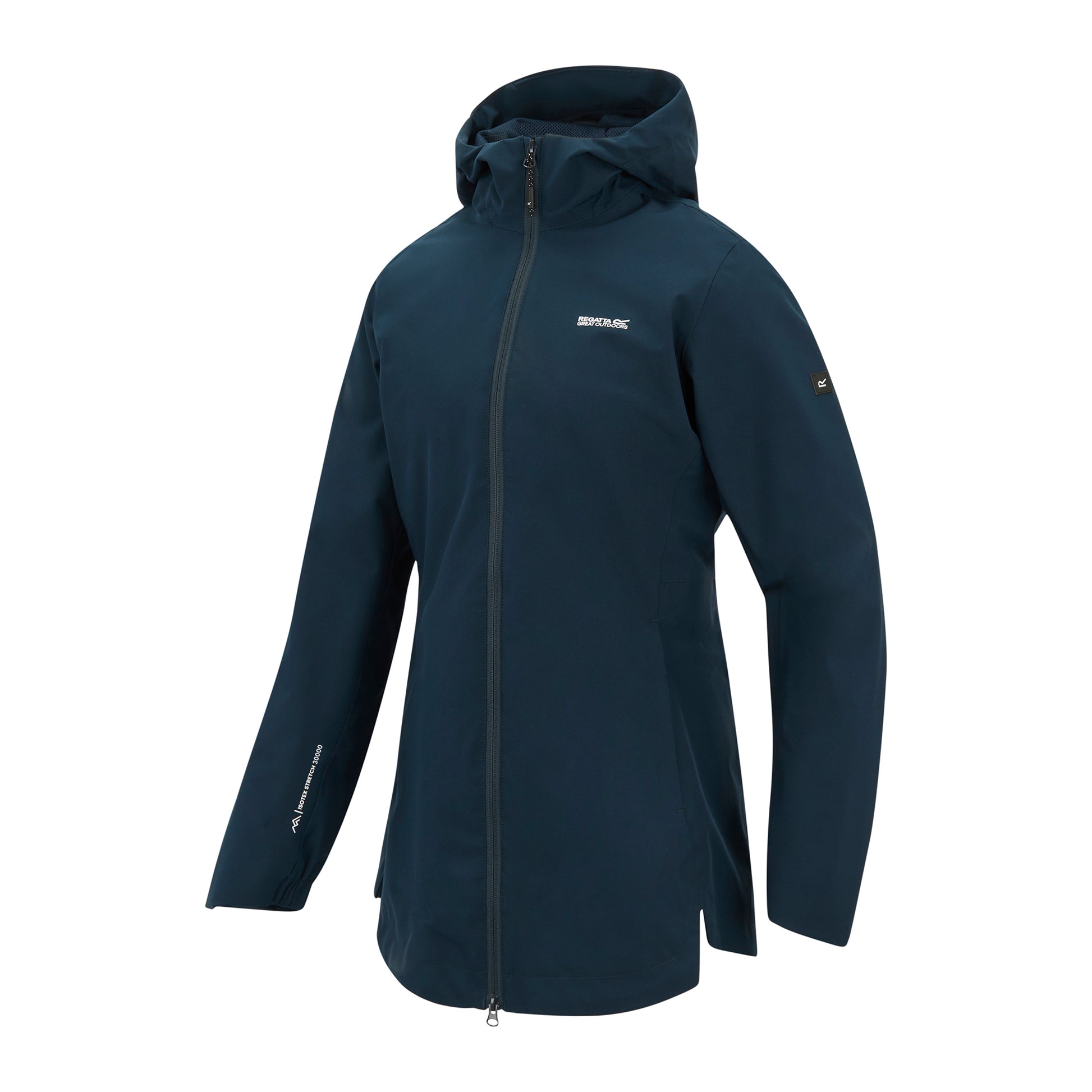 Navy - Side - Regatta Womens-Ladies Natalina Waterproof Jacket