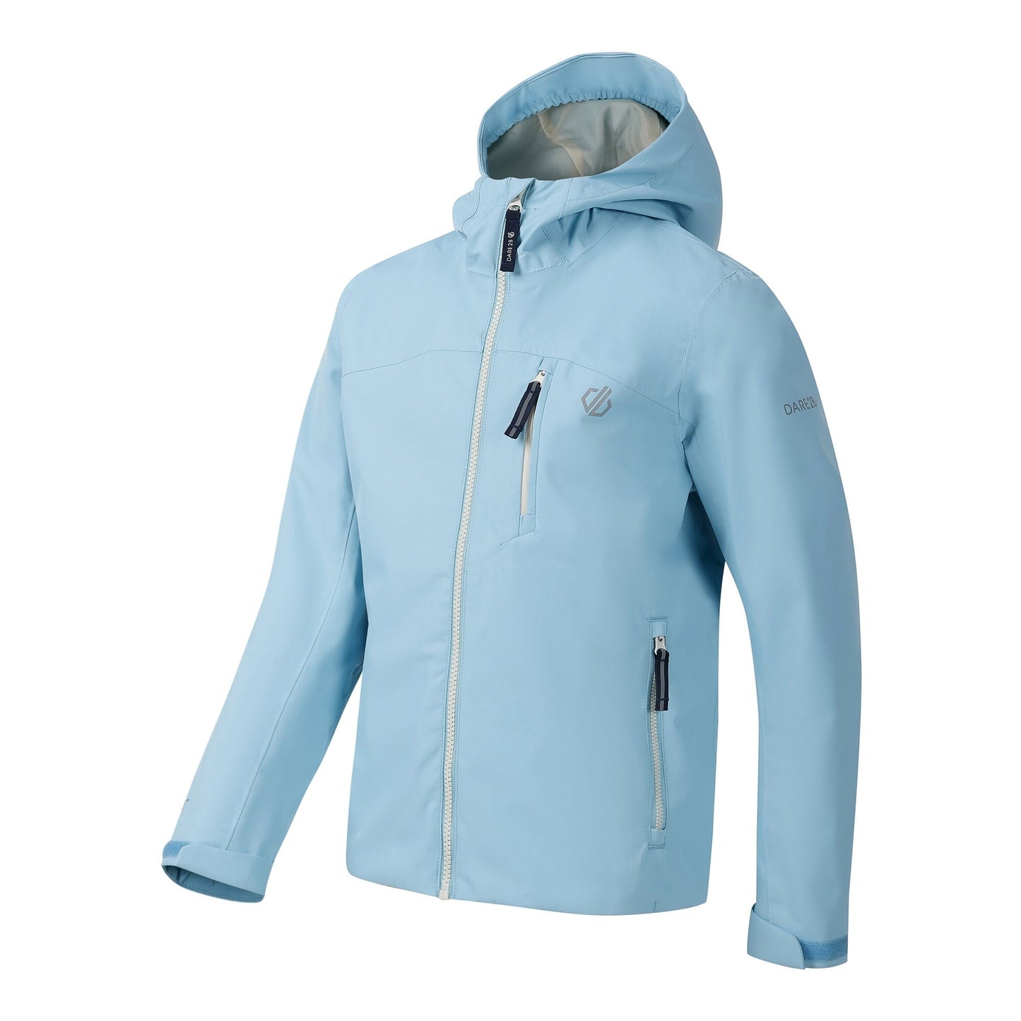 Nordic Blue - Side - Dare 2B Childrens-Kids Switch Out Waterproof Jacket