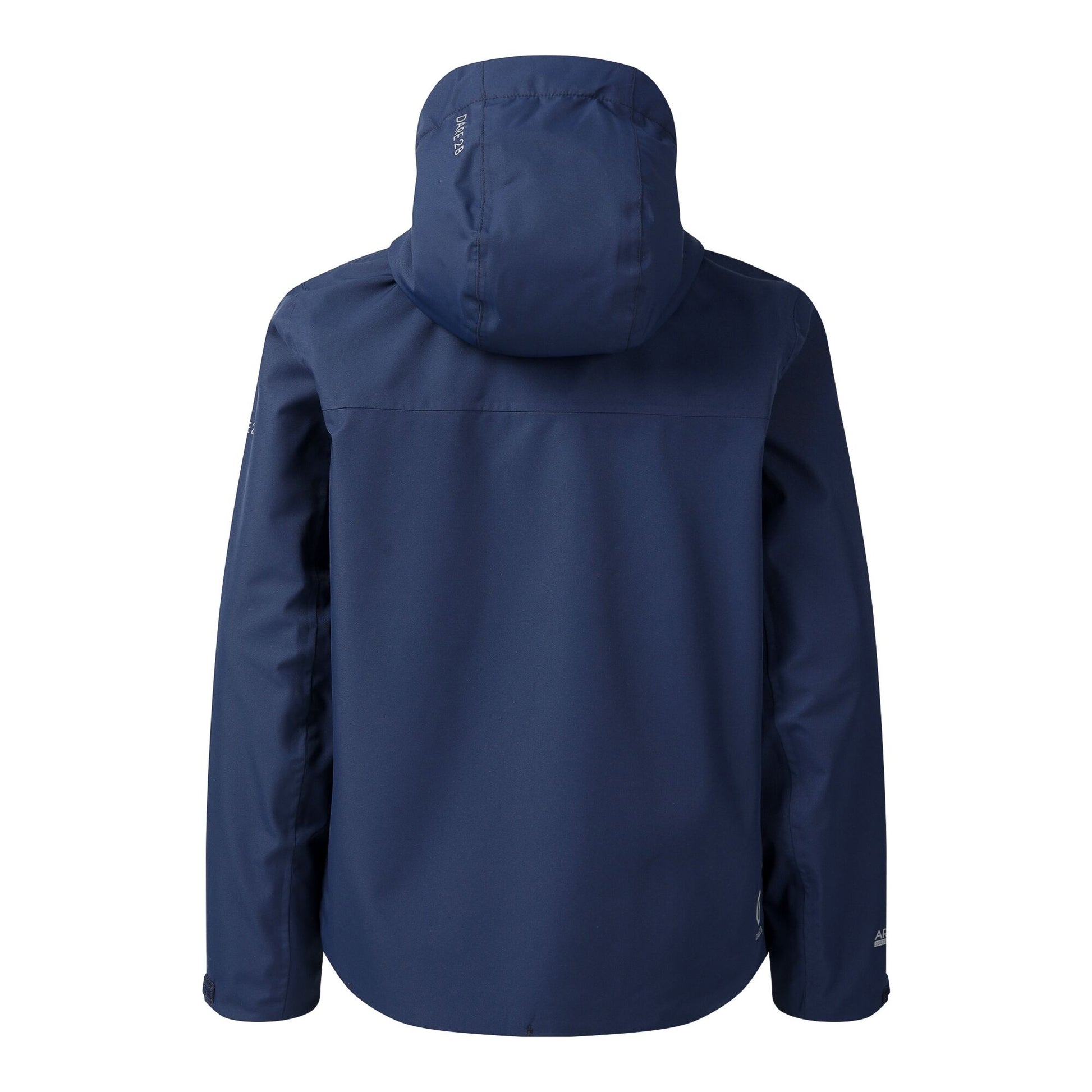 Navy - Back - Dare 2B Childrens-Kids Switch Out Waterproof Jacket