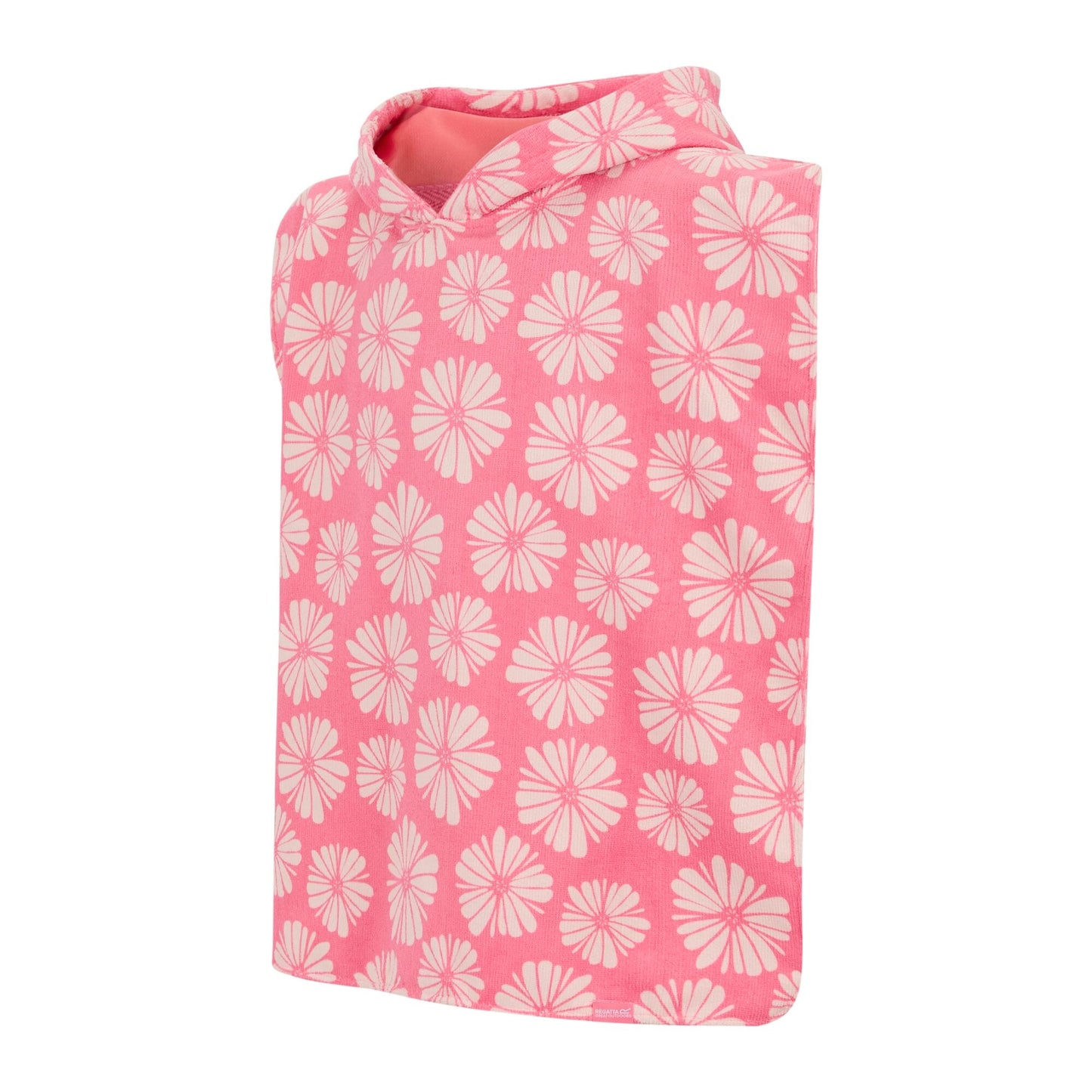 Pink Haze - Side - Regatta Childrens-Kids Petal Hooded Towel