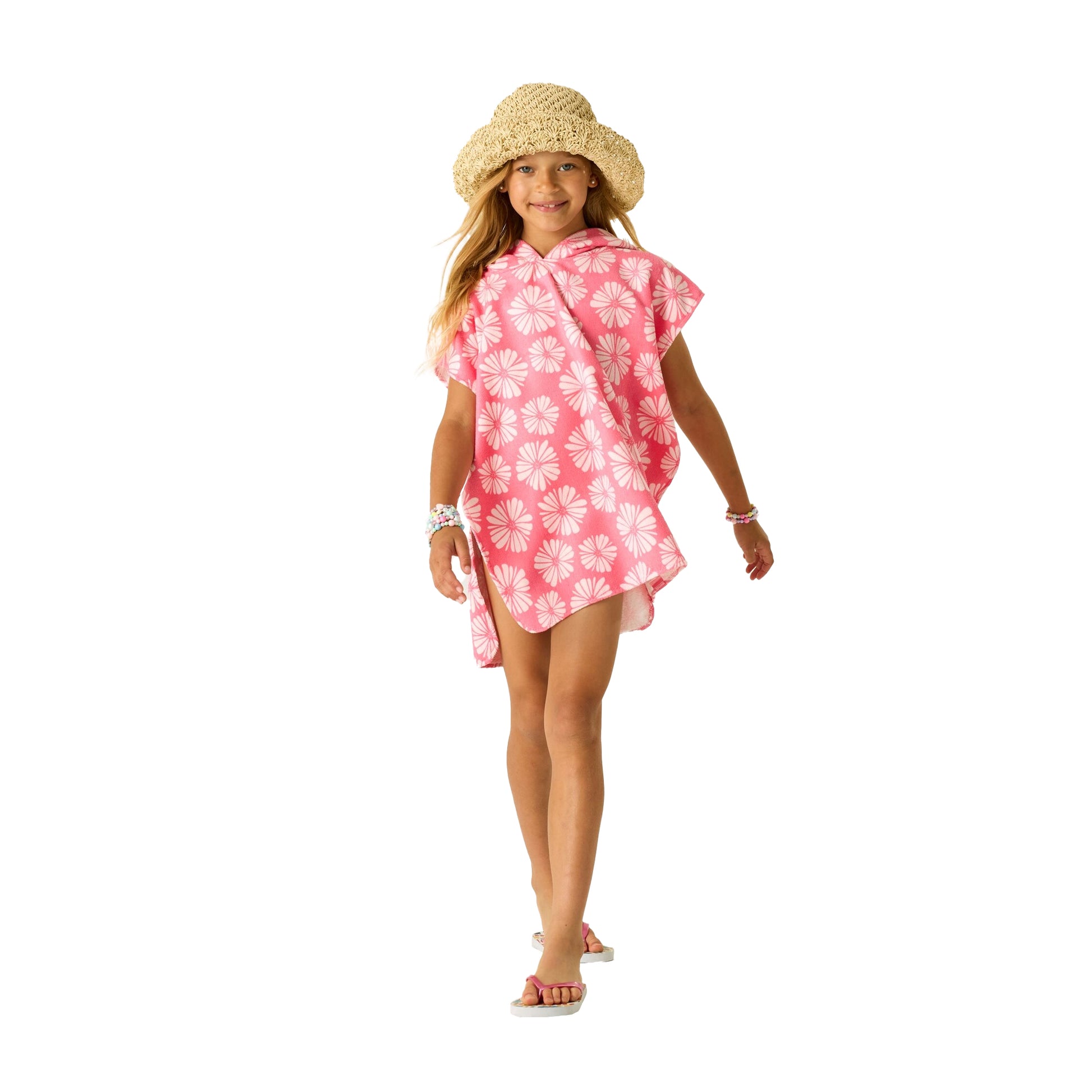 Pink Haze - Close up - Regatta Childrens-Kids Petal Hooded Towel