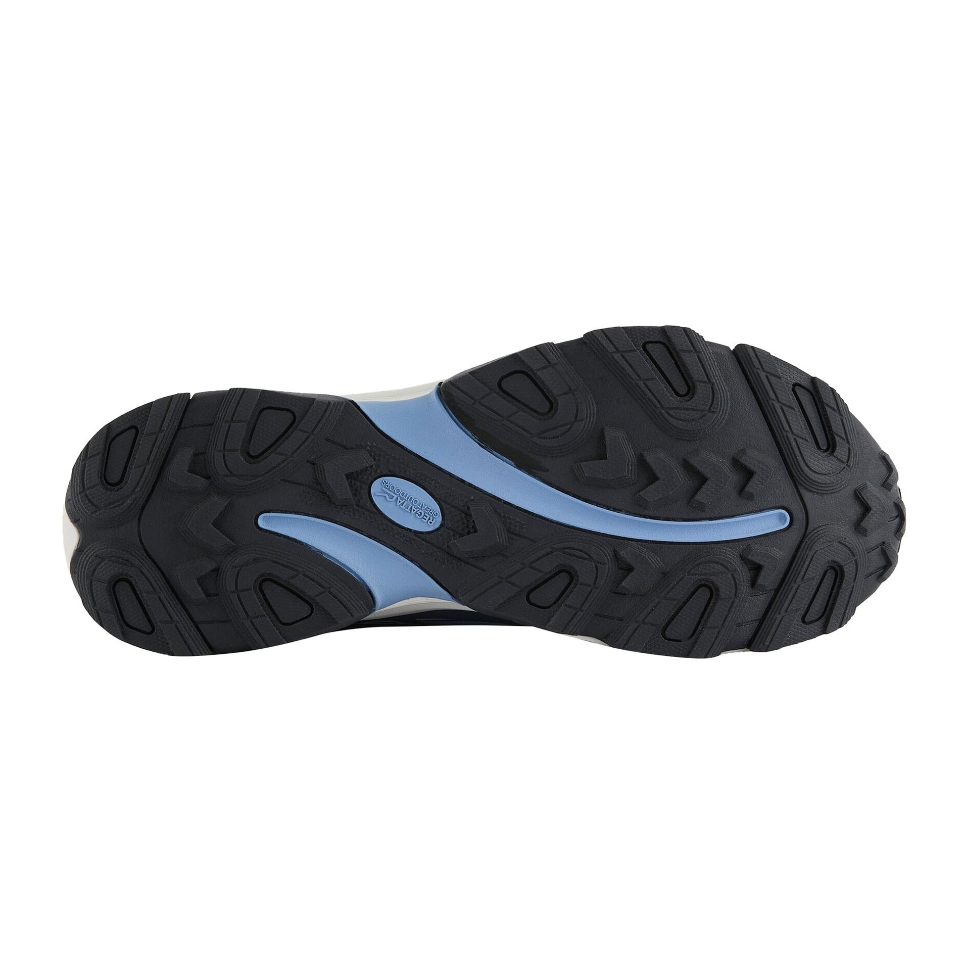 Washed Denim-Aviator Blue - Pack Shot - Regatta Womens-Ladies Blaze II Waterproof Trainers