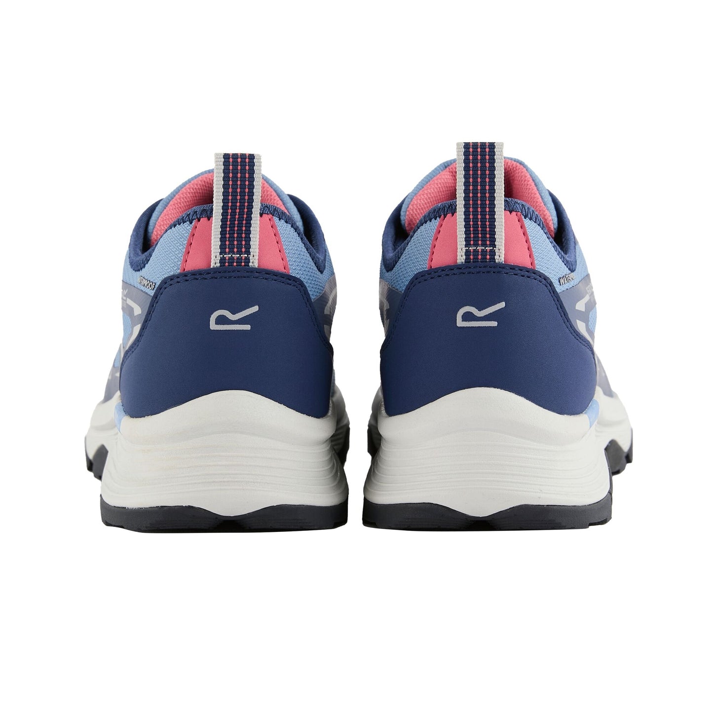 Washed Denim-Aviator Blue - Back - Regatta Womens-Ladies Blaze II Waterproof Trainers