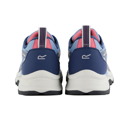Washed Denim-Aviator Blue - Back - Regatta Womens-Ladies Blaze II Waterproof Trainers