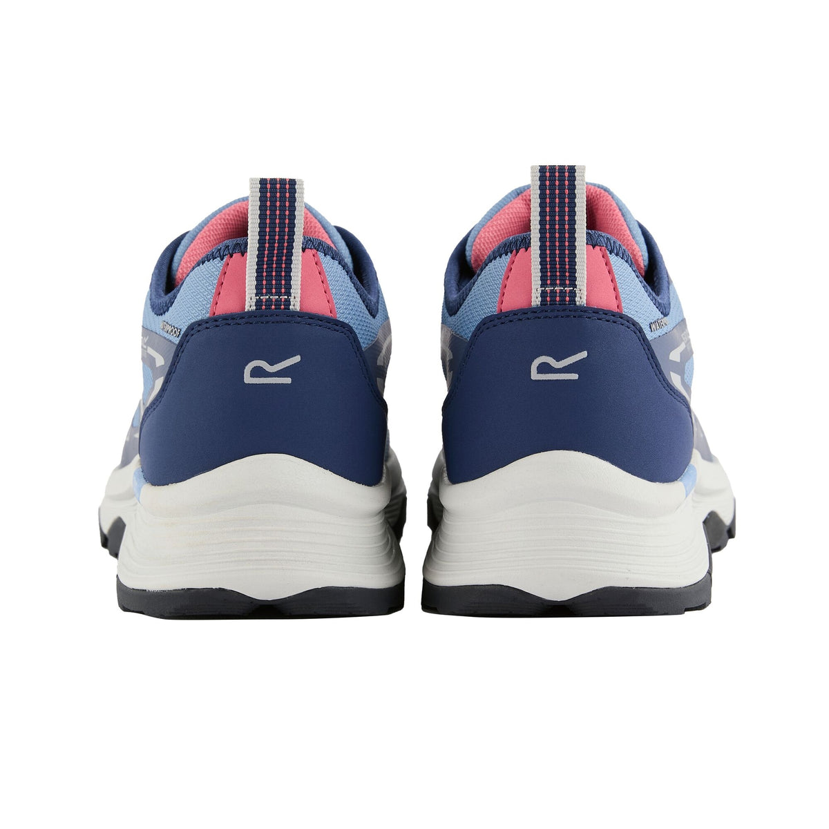 Washed Denim-Aviator Blue - Back - Regatta Womens-Ladies Blaze II Waterproof Trainers