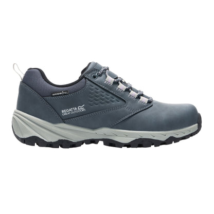 Storm Grey-Powder Lilac - Lifestyle - Regatta Womens-Ladies Amble Synthetic Leather Waterproof Walking Shoes