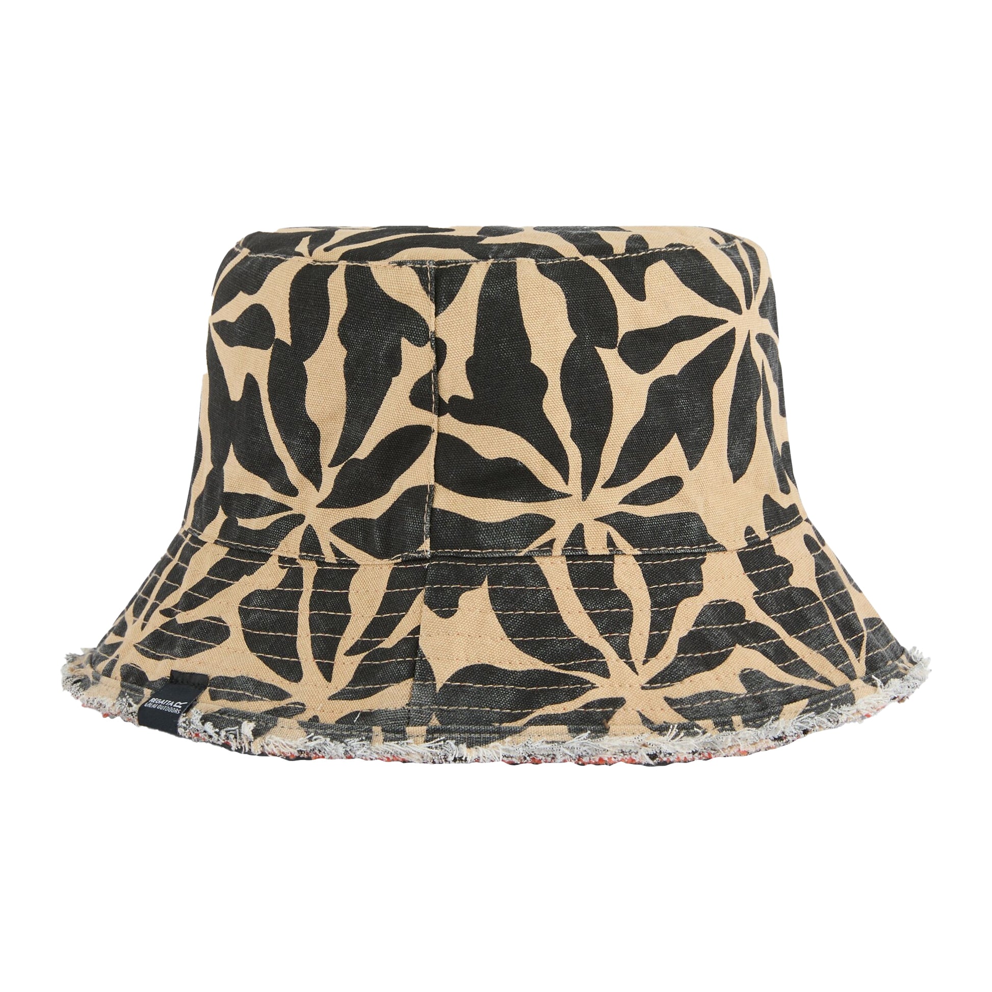 Tangerine Tango - Back - Regatta Womens-Ladies Floral Reversible Bucket Hat