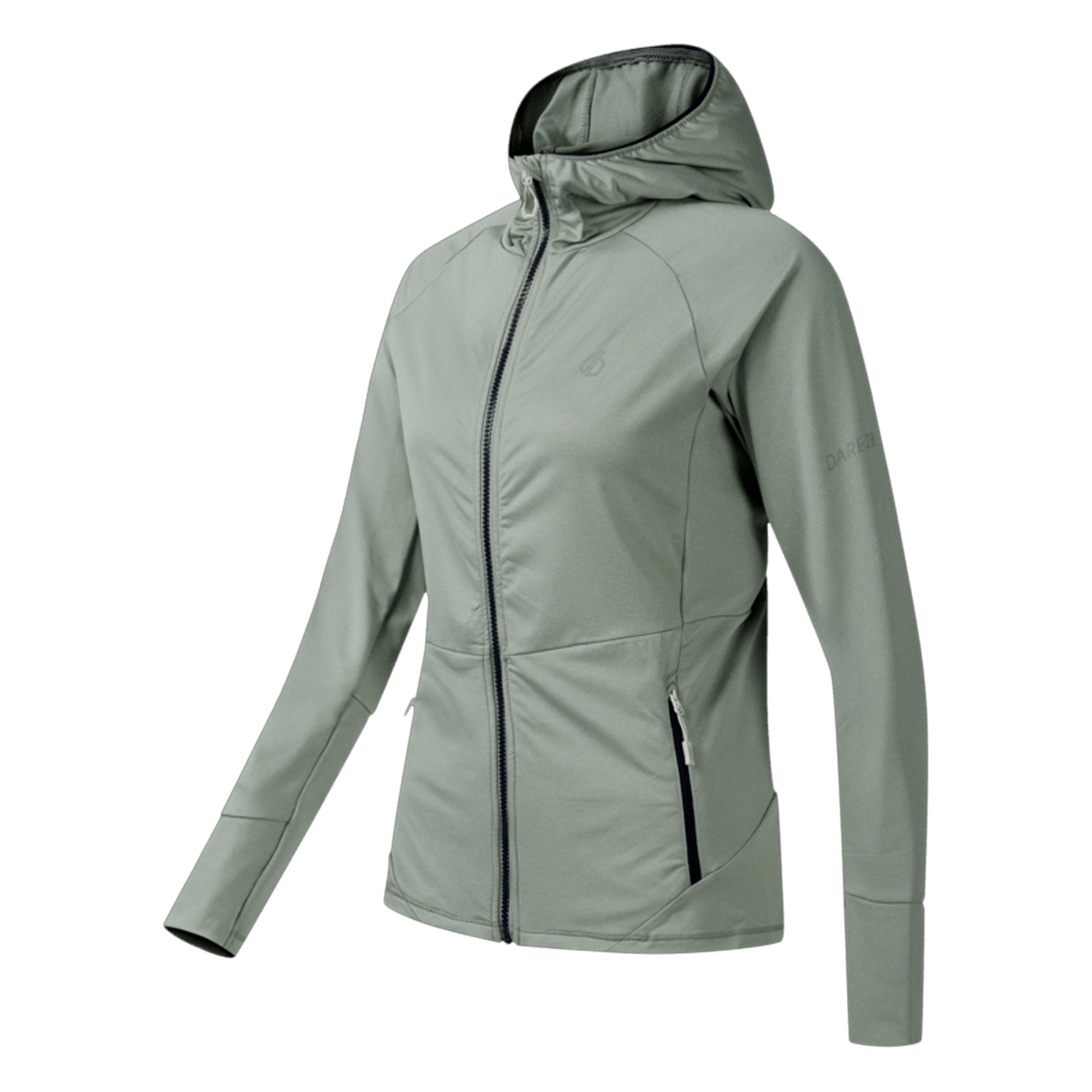 Glacier Green - Side - Dare 2B Womens-Ladies Nomadic Stretch Midlayer