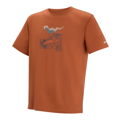 Brick Red - Side - Regatta Mens Fingal Boat T-Shirt