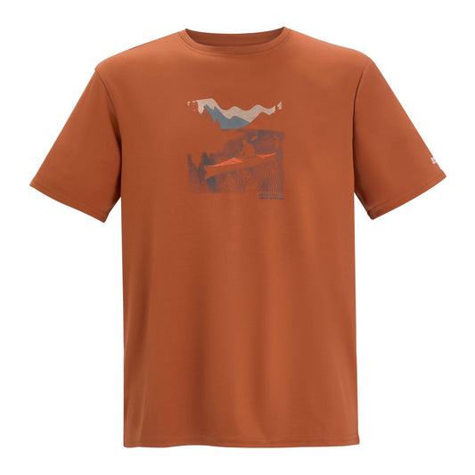 Brick Red - Front - Regatta Mens Fingal Boat T-Shirt