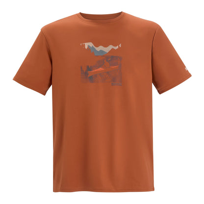 Brick Red - Front - Regatta Mens Fingal Boat T-Shirt