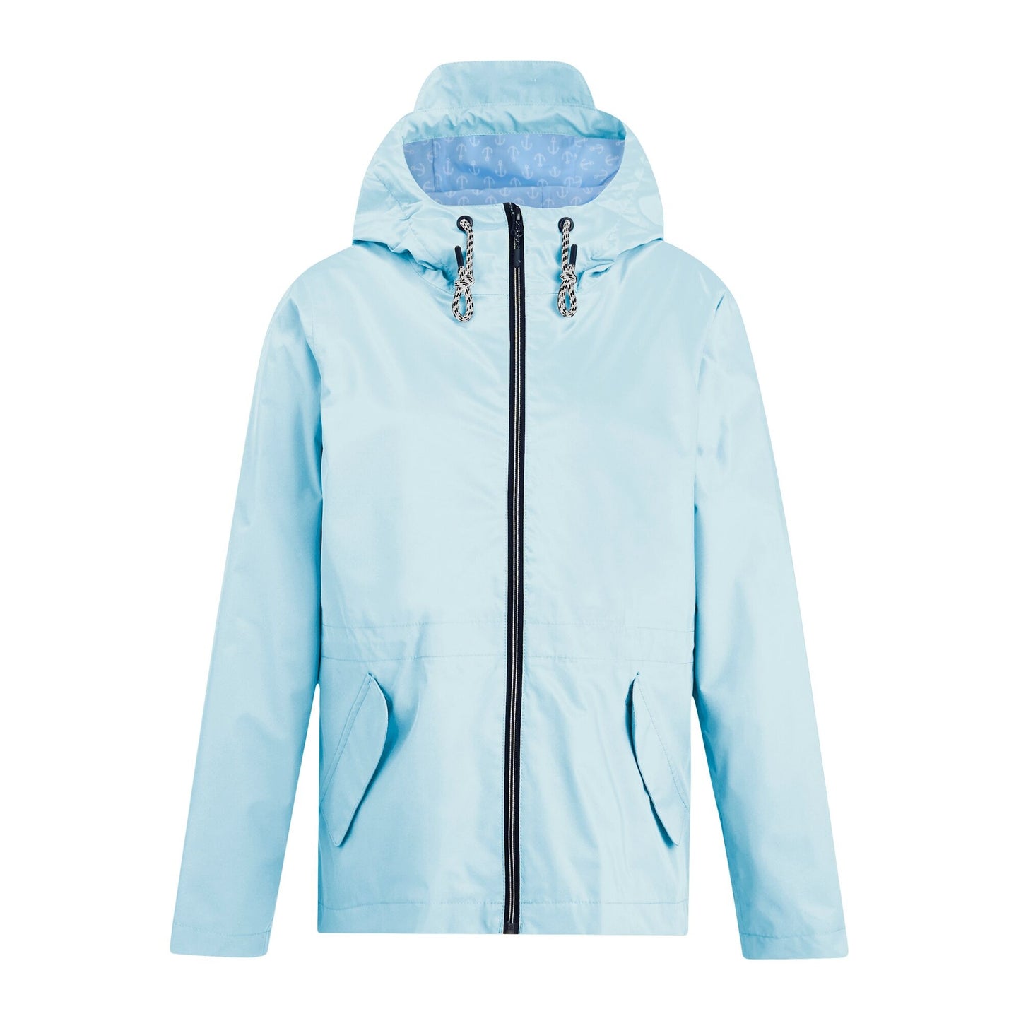 Skywash Blue - Front - Regatta Womens-Ladies Bayletta Grid Distress Waterproof Jacket