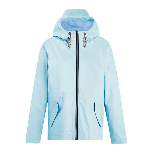 Skywash Blue - Front - Regatta Womens-Ladies Bayletta Grid Distress Waterproof Jacket