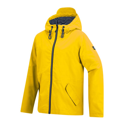 Spring Yellow - Side - Regatta Womens-Ladies Bayletta Grid Distress Waterproof Jacket