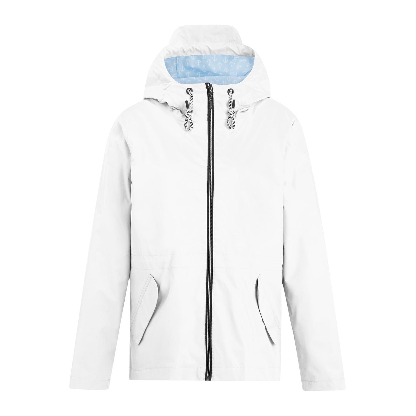 White - Front - Regatta Womens-Ladies Bayletta Grid Distress Waterproof Jacket