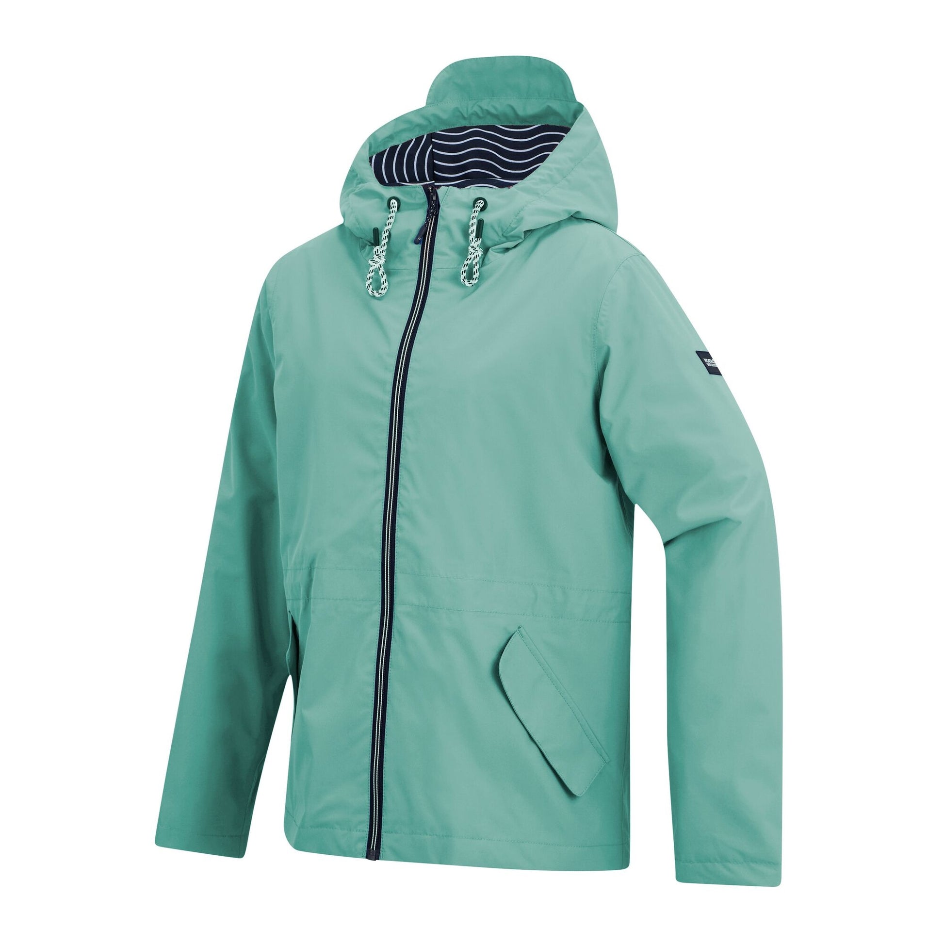 Ivy Moss - Side - Regatta Womens-Ladies Bayletta Grid Distress Waterproof Jacket