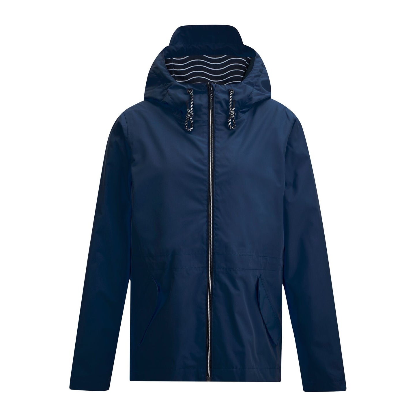 Navy - Front - Regatta Womens-Ladies Bayletta Grid Distress Waterproof Jacket