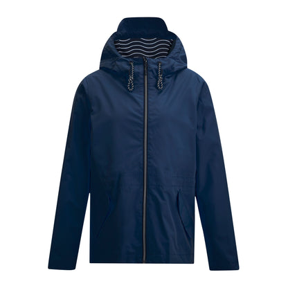 Navy - Front - Regatta Womens-Ladies Bayletta Grid Distress Waterproof Jacket