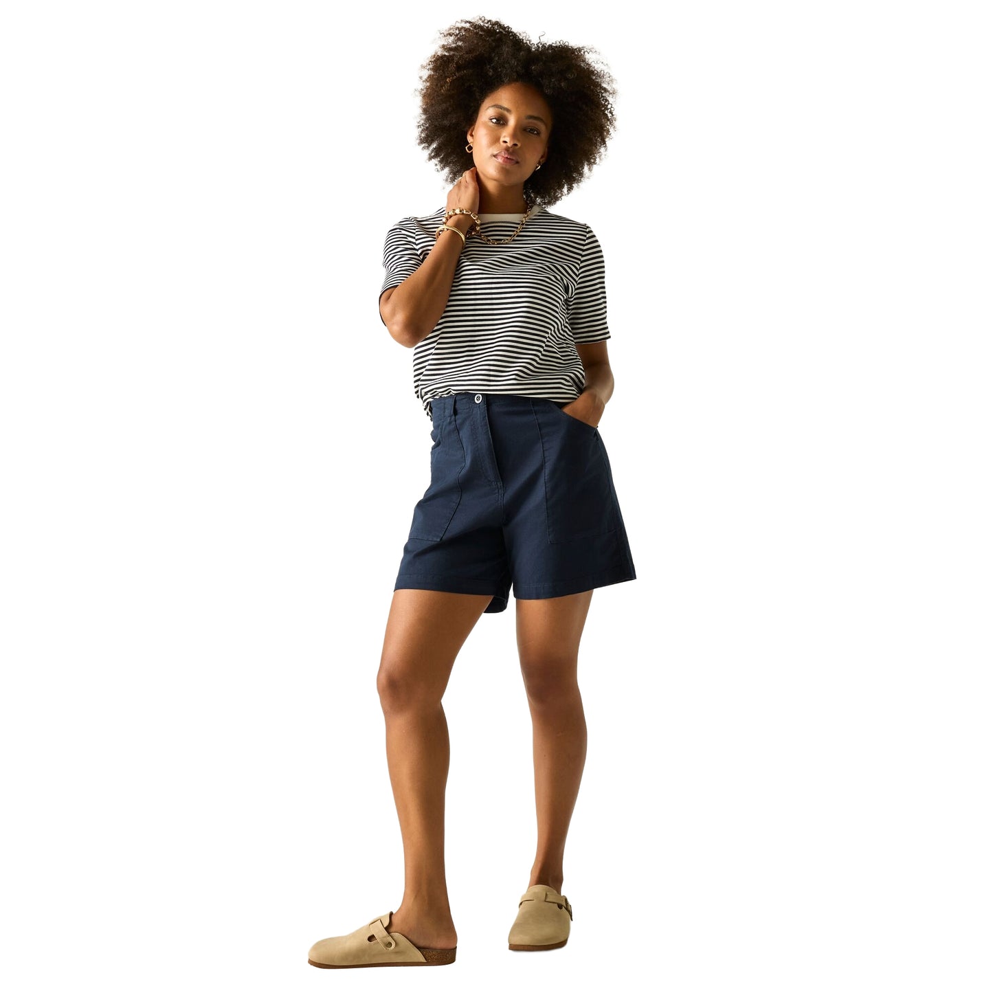 Navy - Lifestyle - Regatta Womens-Ladies Liza Shorts