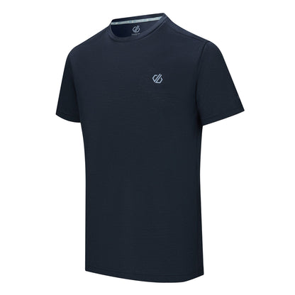 Navy - Side - Dare 2B Mens Agile Short-Sleeved T-Shirt