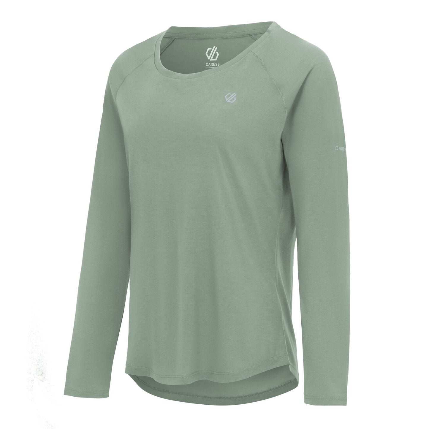 Glacier Green - Side - Dare 2B Womens-Ladies Serenity Long-Sleeved T-Shirt