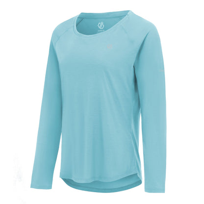 Nordic Blue - Side - Dare 2B Womens-Ladies Serenity Long-Sleeved T-Shirt