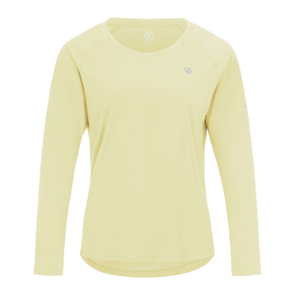 Wax Yellow - Front - Dare 2B Womens-Ladies Serenity Long-Sleeved T-Shirt