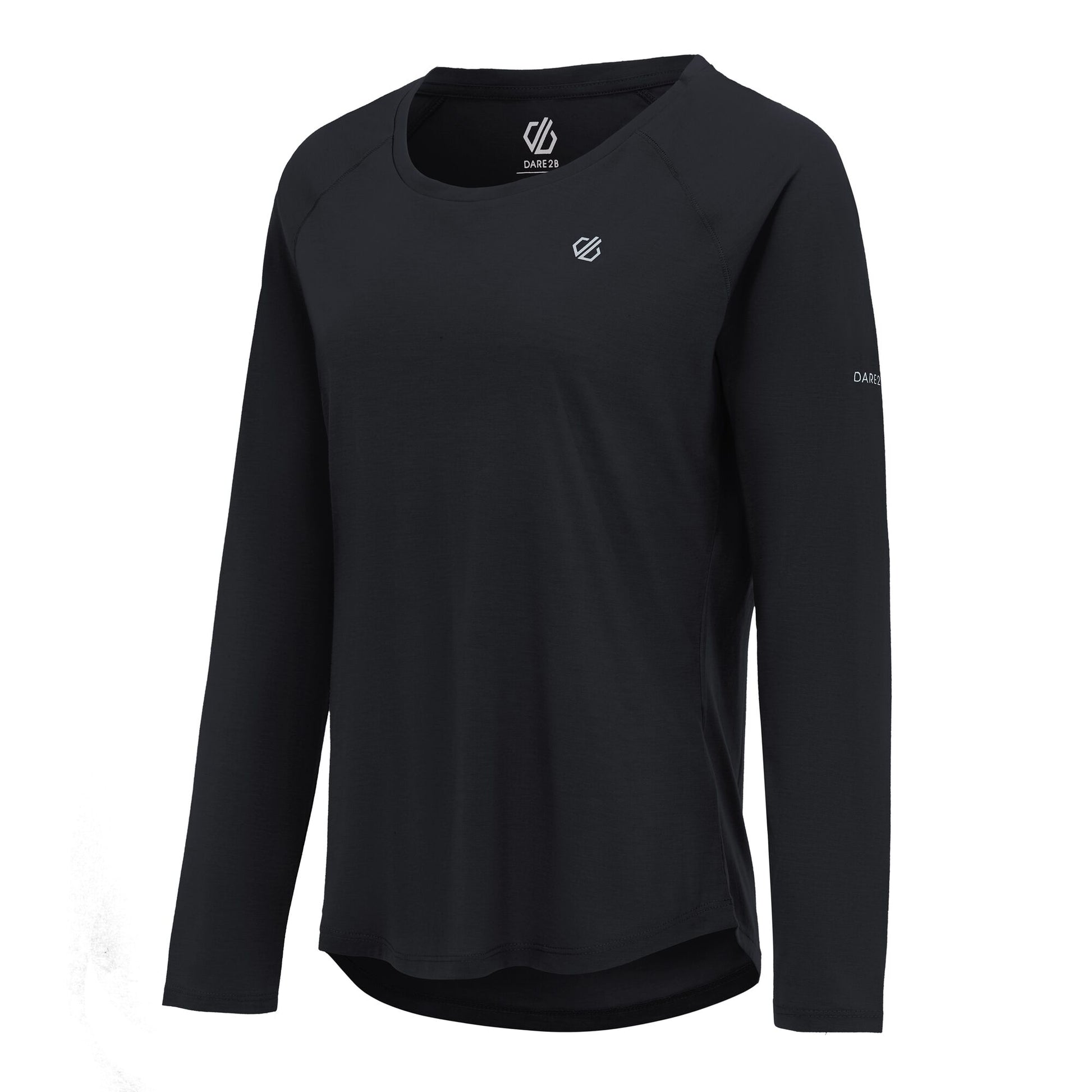 Black - Side - Dare 2B Womens-Ladies Serenity Long-Sleeved T-Shirt