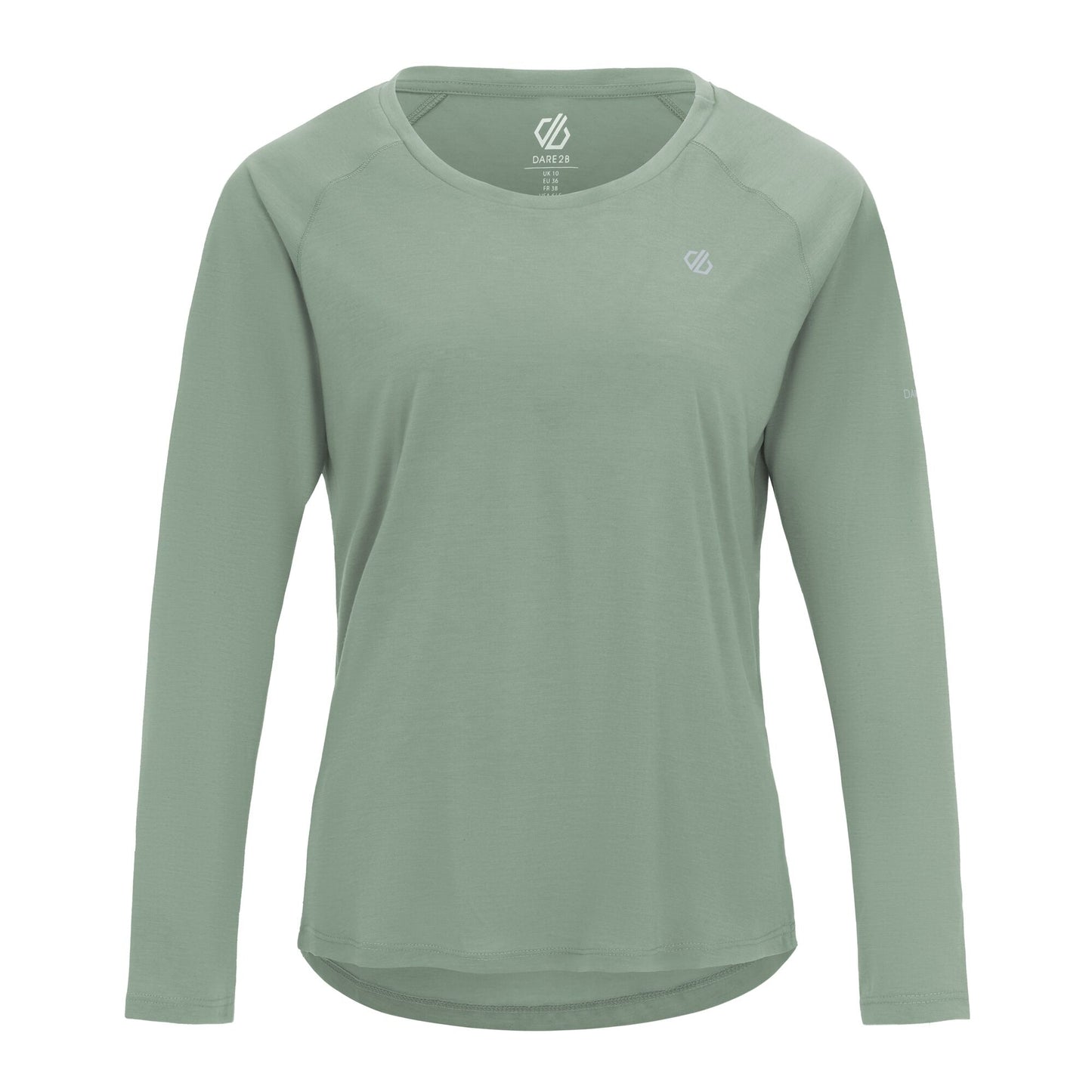 Glacier Green - Front - Dare 2B Womens-Ladies Serenity Long-Sleeved T-Shirt