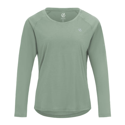 Glacier Green - Front - Dare 2B Womens-Ladies Serenity Long-Sleeved T-Shirt