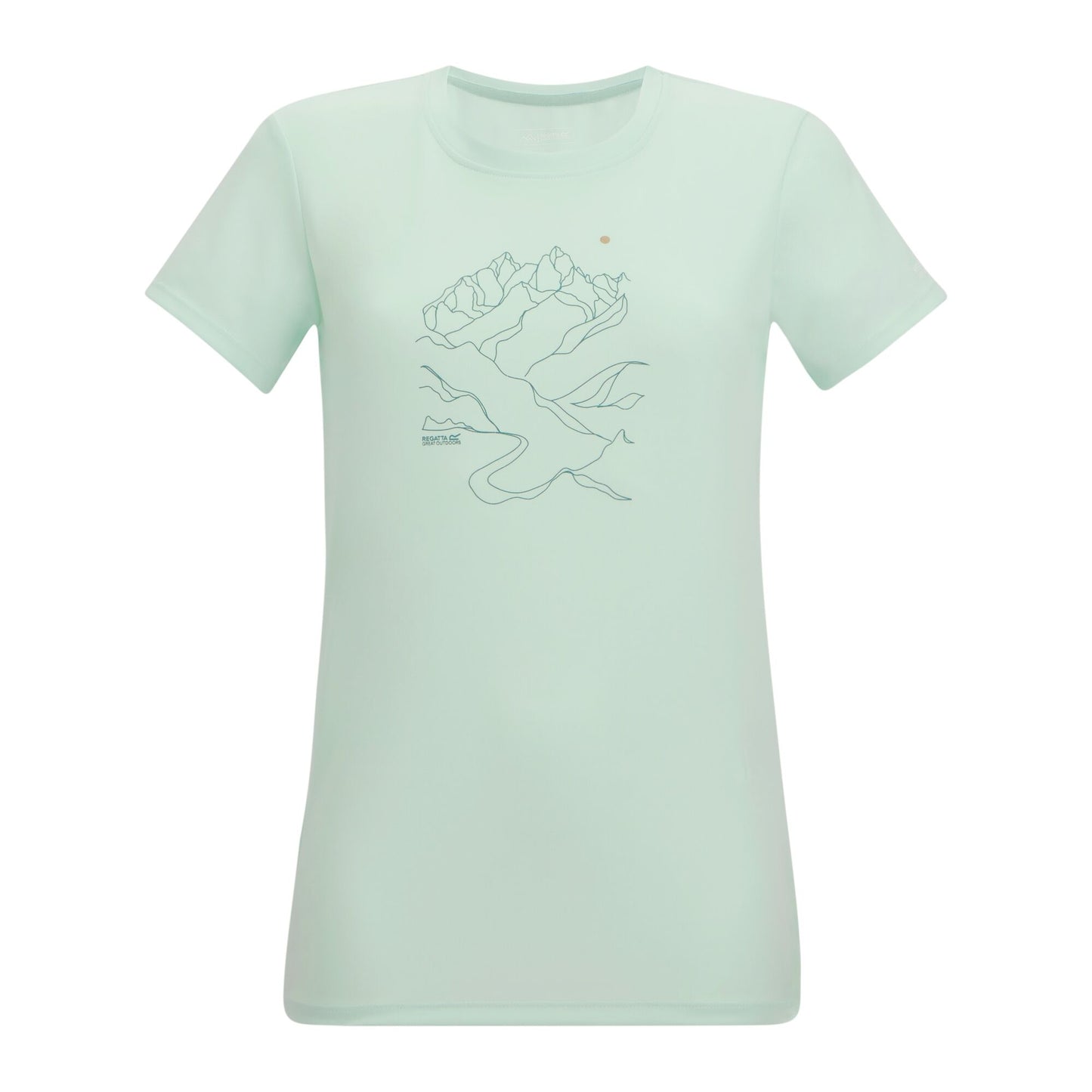 Mist - Front - Regatta Womens-Ladies Fingal Line Art T-Shirt