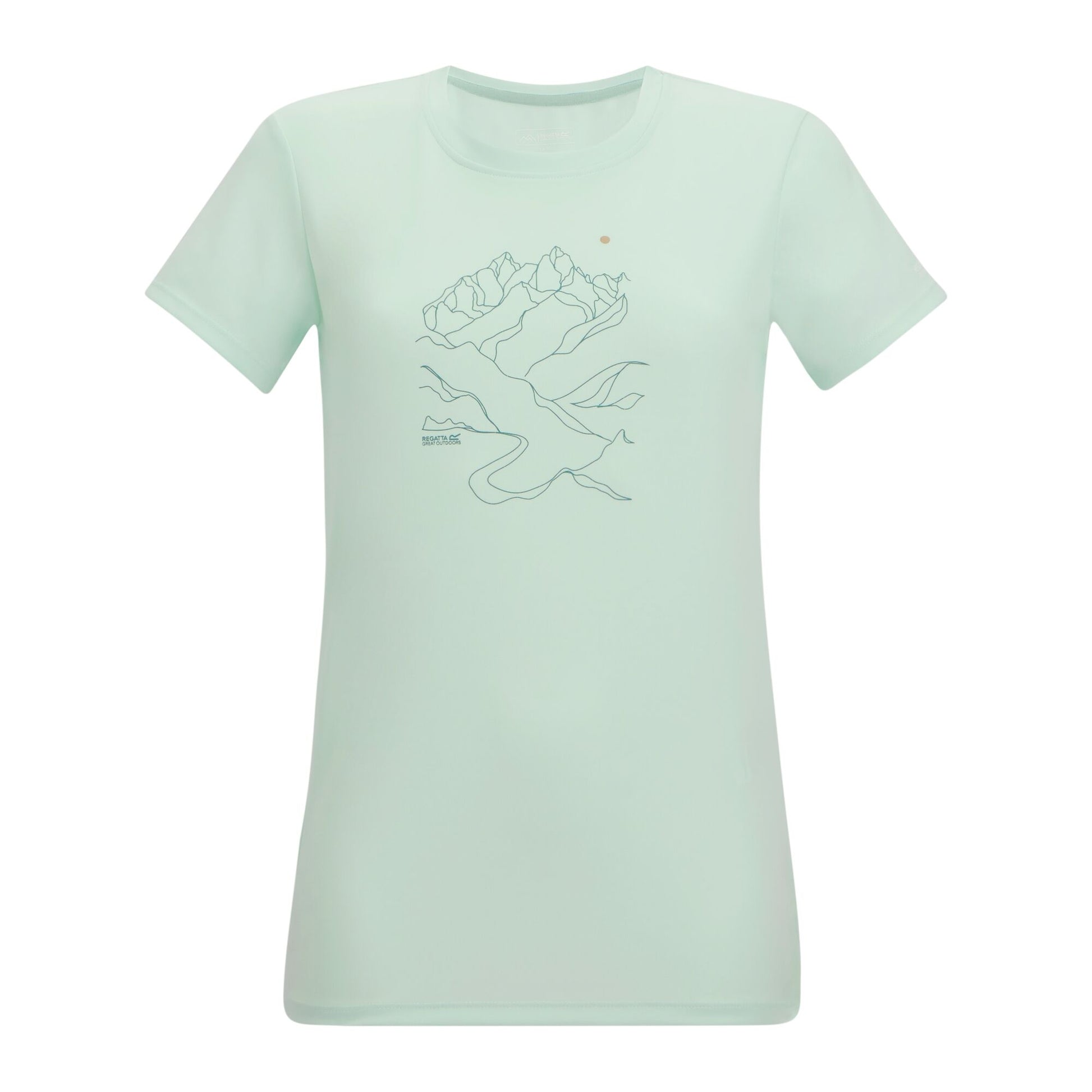 Mist - Front - Regatta Womens-Ladies Fingal Line Art T-Shirt