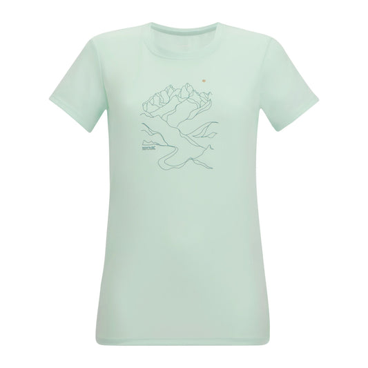 Mist - Front - Regatta Womens-Ladies Fingal Line Art T-Shirt