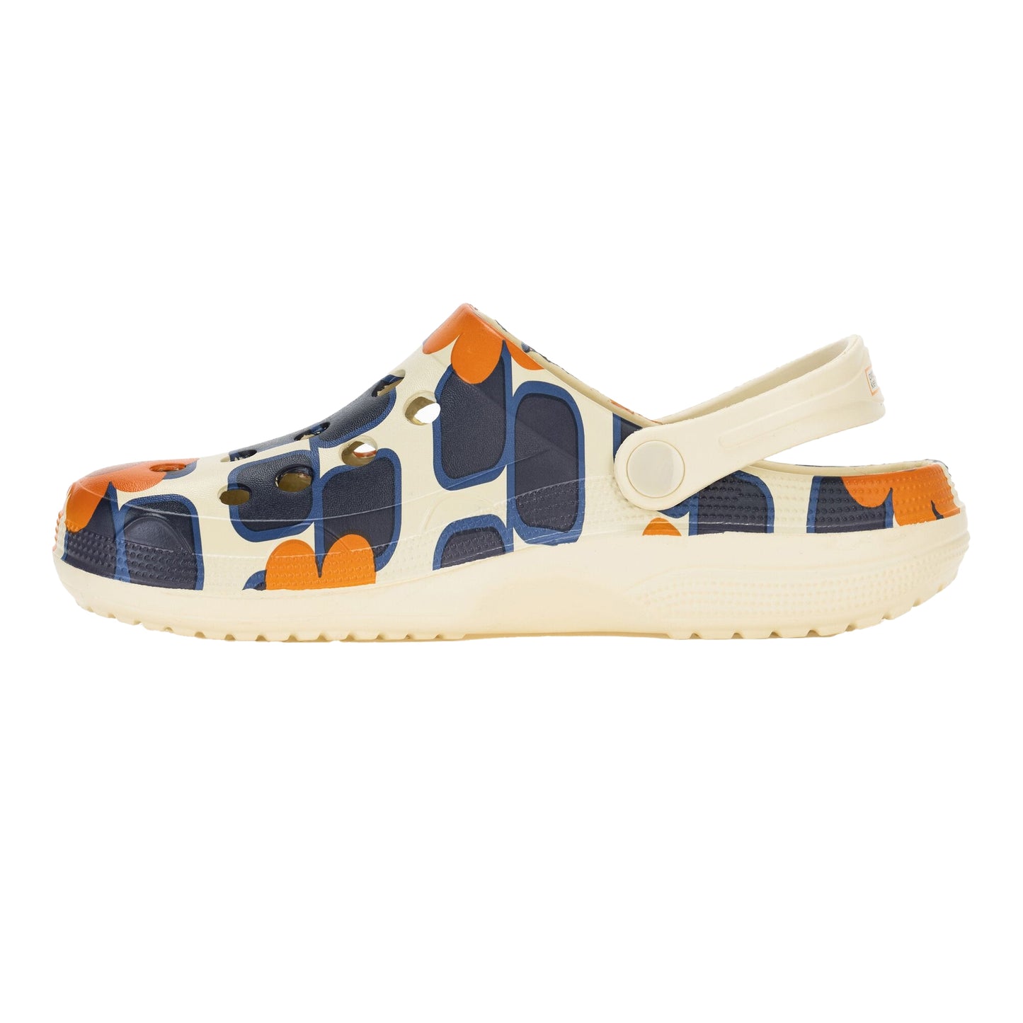 Orange - Side - Regatta Womens-Ladies Orla Kiely Giant Flower Clogs