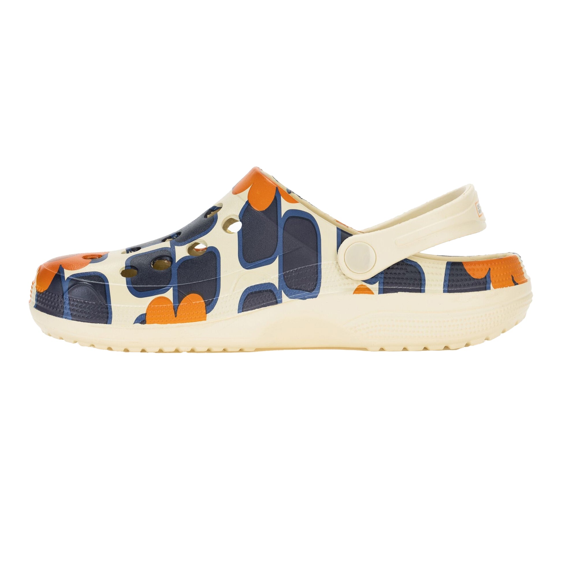 Orange - Side - Regatta Womens-Ladies Orla Kiely Giant Flower Clogs