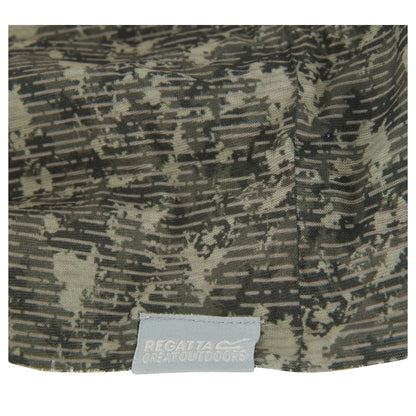 Dark Khaki-Light Sage - Back - Regatta Unisex Adult Multitube II Camo Scarf