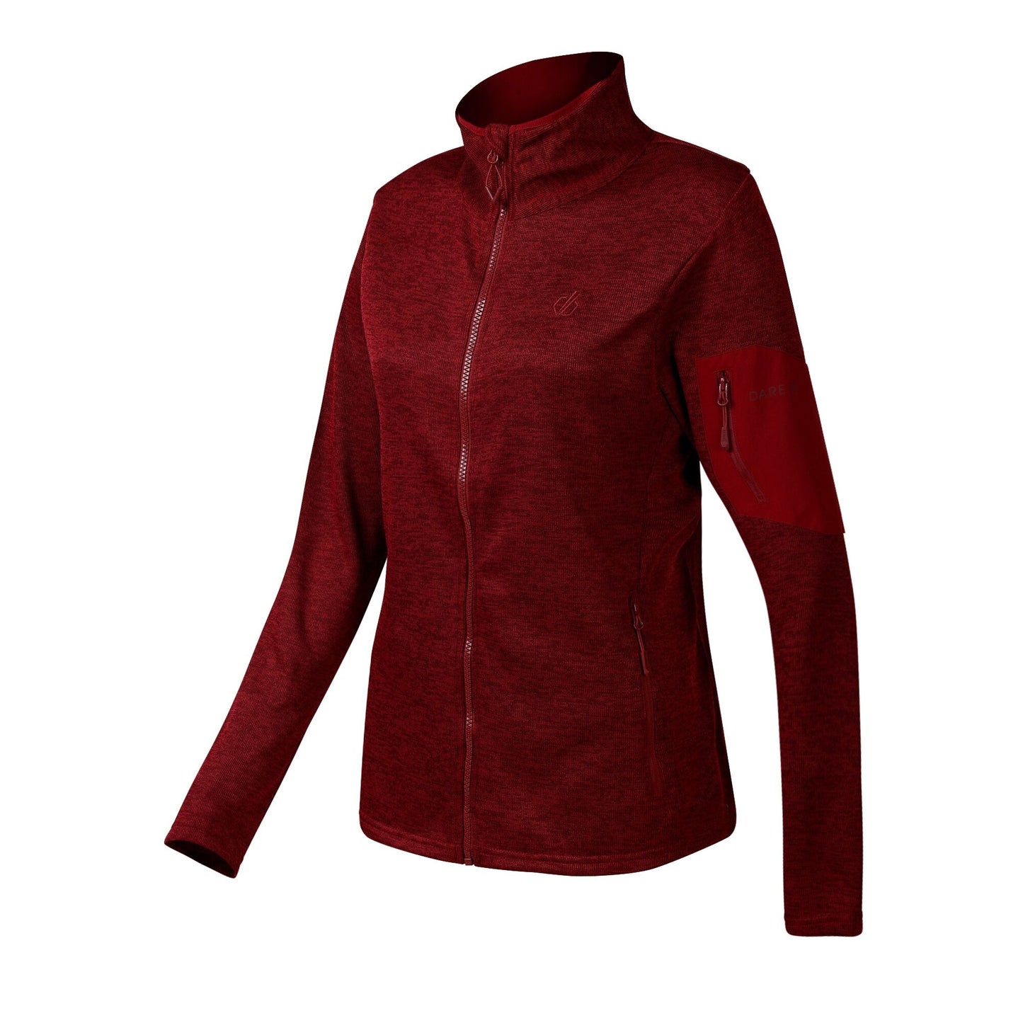 Tibetan Red - Side - Dare 2B Womens-Ladies Torrek II Fleece Jacket
