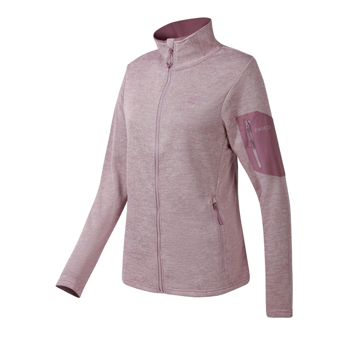 Mauve Shadow - Side - Dare 2B Womens-Ladies Torrek II Fleece Jacket
