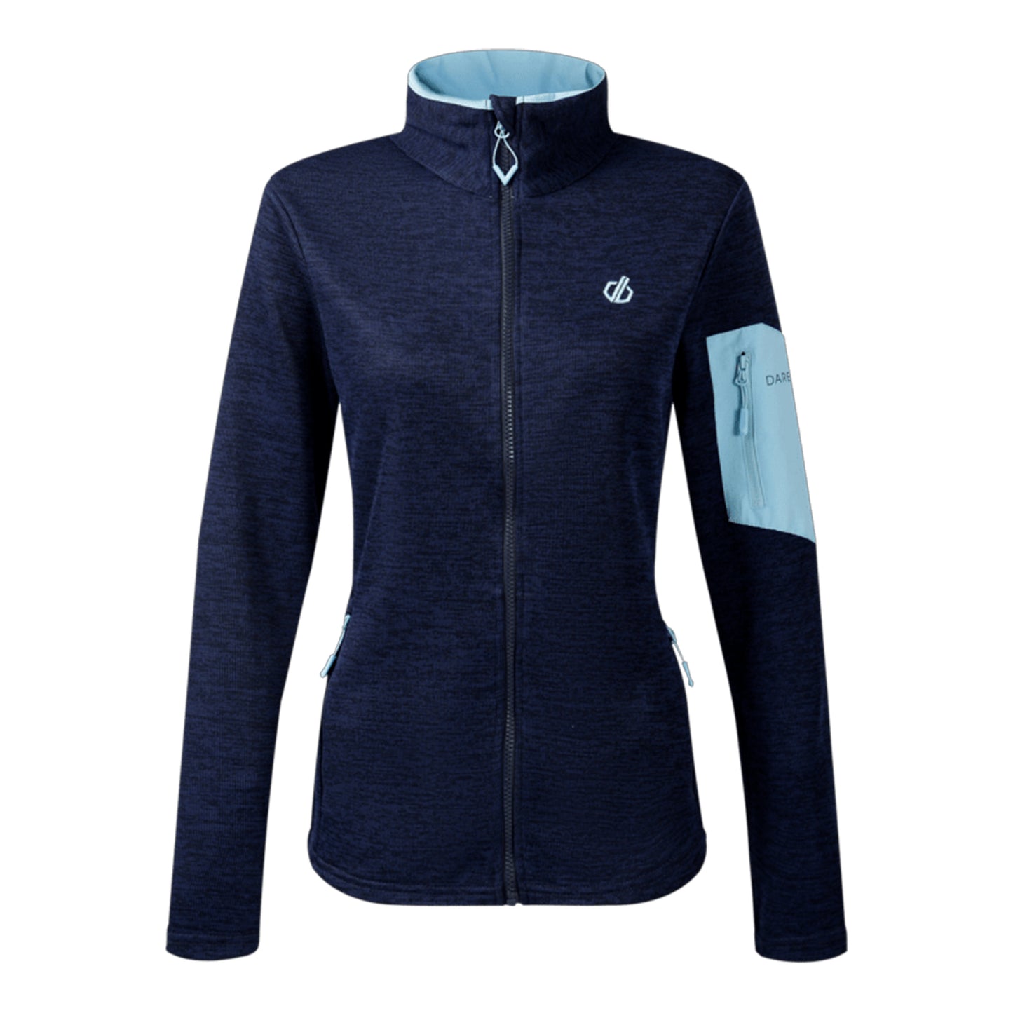 Navy - Front - Dare 2B Womens-Ladies Torrek II Fleece Jacket