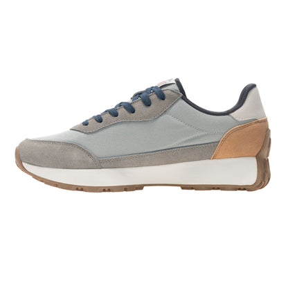 Grey-Tan-Denim - Side - Regatta Mens Marine Heritage II Suede Trainers