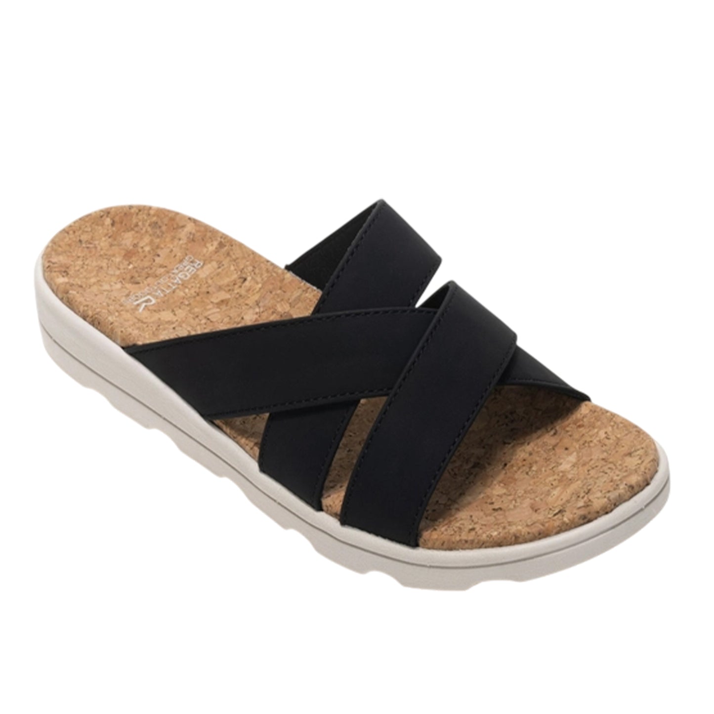 Black - Front - Regatta Womens-Ladies Cassie Leopard Pattern Sandals