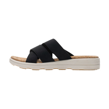 Black - Side - Regatta Womens-Ladies Cassie Leopard Pattern Sandals