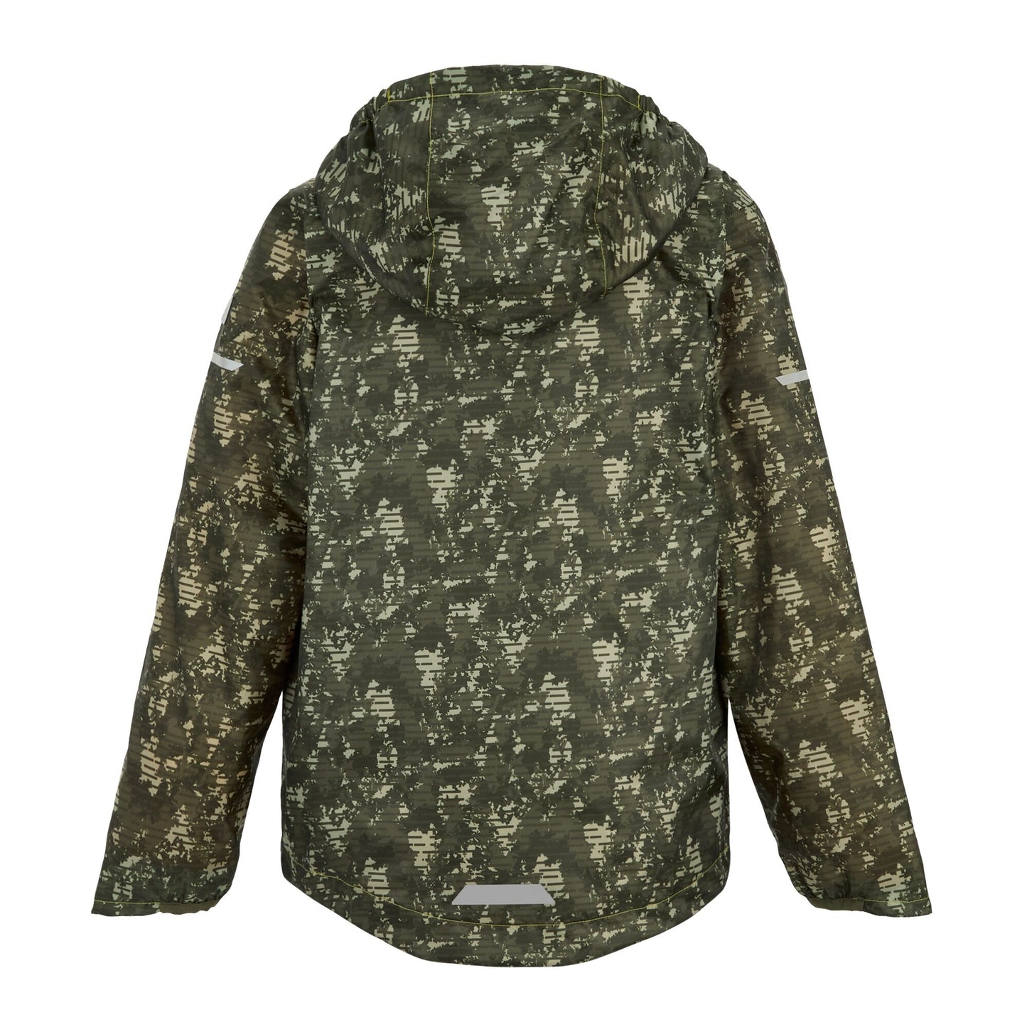 Light Sage - Back - Regatta Childrens-Kids Lever II Line Camo Waterproof Jacket
