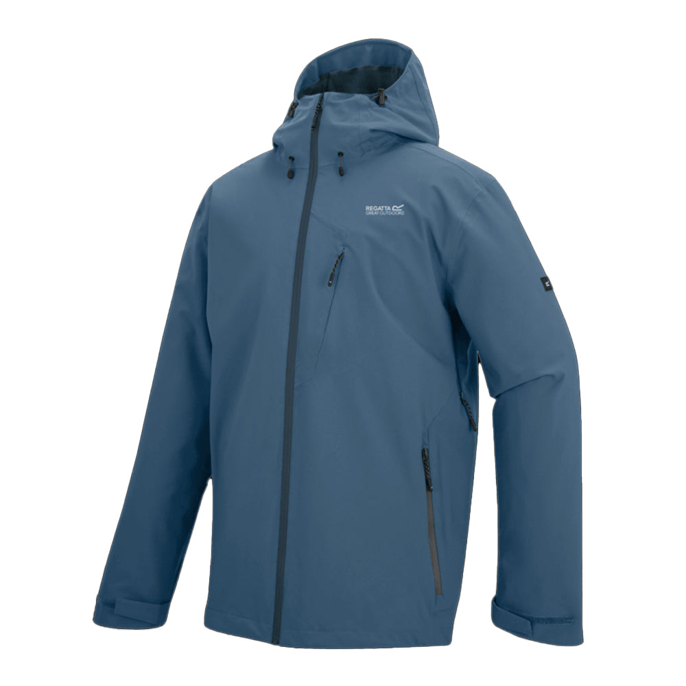China Blue - Side - Regatta Mens Oklarna Waterproof Jacket